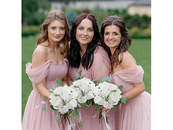 Rose Hydrangea Flowers Bouquet 2 Pack