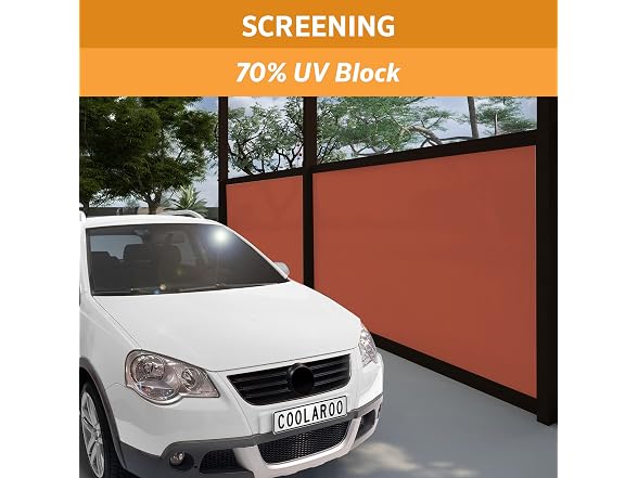 Coolaroo 70% UV Block Prvacy & Screening Fabric, 6'x15' Roll