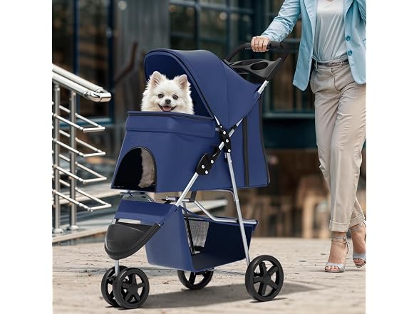 Magshion 3-Wheel Pet Stroller, Foldable Trave
