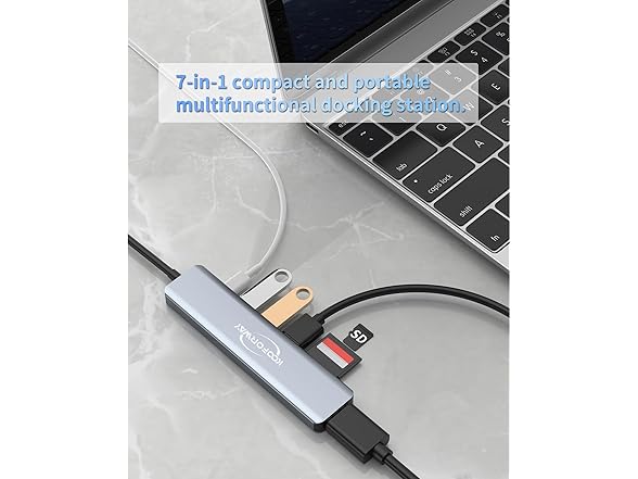 USB C 8in Mini Laptop Docking Station
