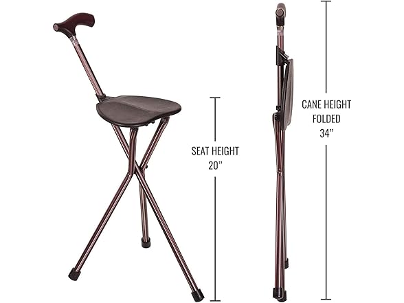 Switch Sticks Folding Cane with Seat