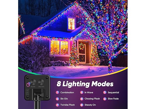 Brightever Solar String Lights for Outside, 2-Pack