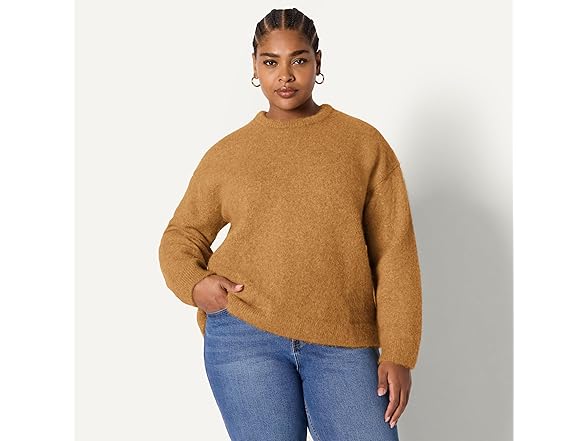 AE Womens Oversized Faux Mohair Sweater