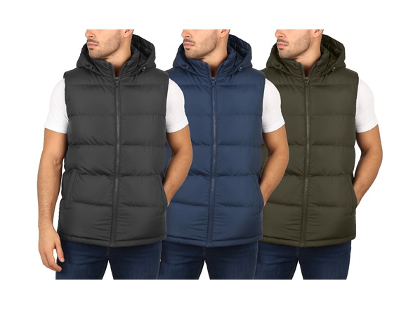 Mens Heavyweight Hooded Puffer Bubble Vest