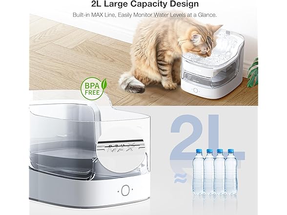 Petgugu L Cat Water Fountain Smart App Control