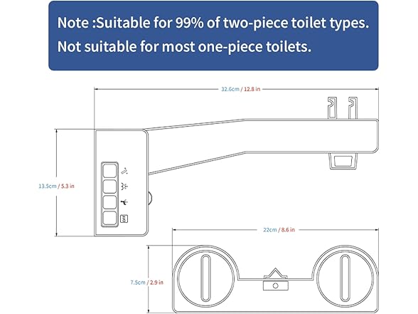 KZJMEDICAL Black Bidet Attachment