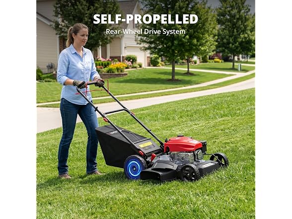 AMERISUN Gas Lawn Mower, 170cc OHV Engine