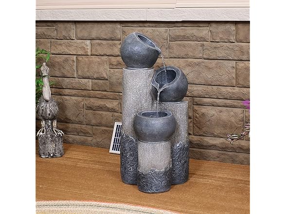 Sunnydaze Tiered Cascading Cups 31-Inch