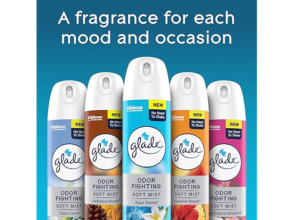 Glade Aqua Waves Spray 8oz (6pk)