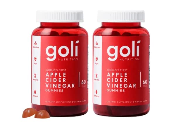 (2-PK) Goli Apple Cider Vinegar Gummy, 60-Count