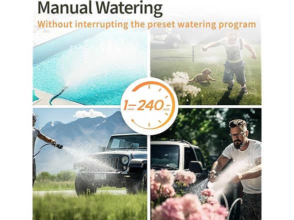 Sprinkler Timer 2 Zone IPX5 Waterproof
