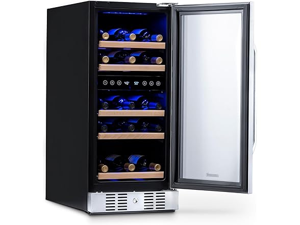 Newair Dual Zone Wine Fridge - 29 Bottles
