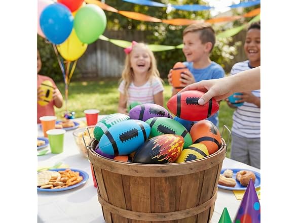 Fun Express Mini Football Kickball Assortment 50 Pack
