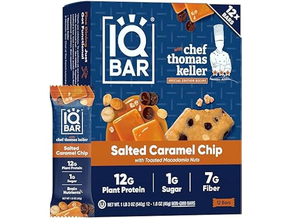 24CT IQBAR Clean Plant Protein Bars- Your Choice
