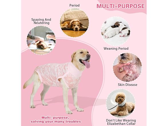 Dog Surgery Suit Tie Dye Female Dogs Spay Re