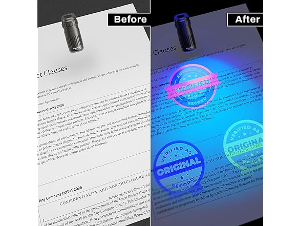 VersaCheck Stealth UV 365nm Display Light - Mini Size
