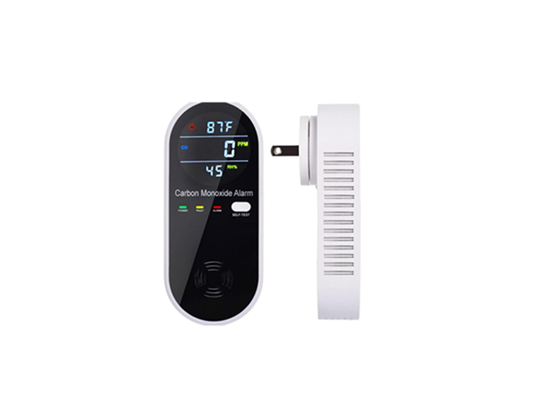 3-in-1 CO Detector w/Temp+Humidity