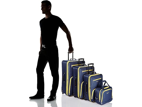 Rockland 4Pc Journey Softside Luggage Set