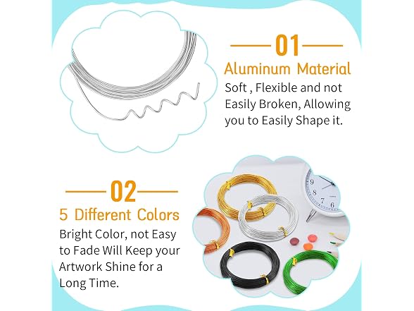 18 Gauge Aluminum Wire, 1mm Bendable Metal