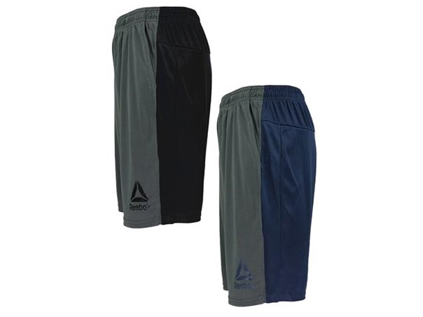 Reebok Men's Contrast Shorts 2-Pack
