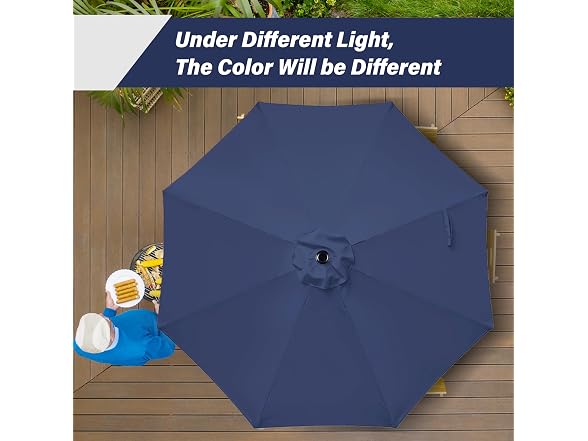 YSSOA 9' Patio Umbrella Outdoor Table Market Yard Umbrella