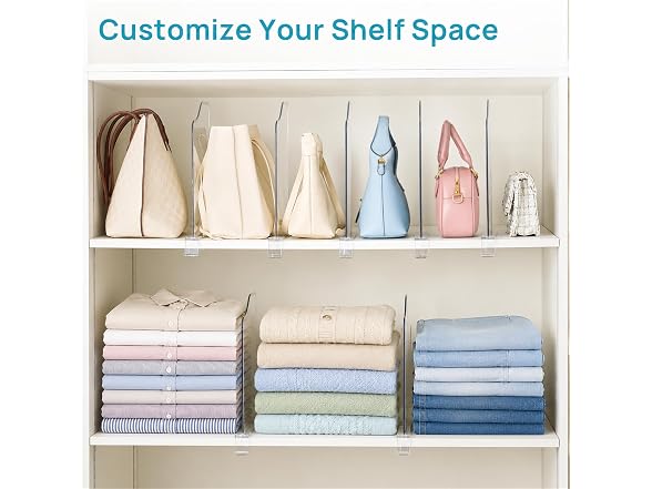 Vtopmart 12" x 11.7" Deep Shelf Dividers 12 Pack