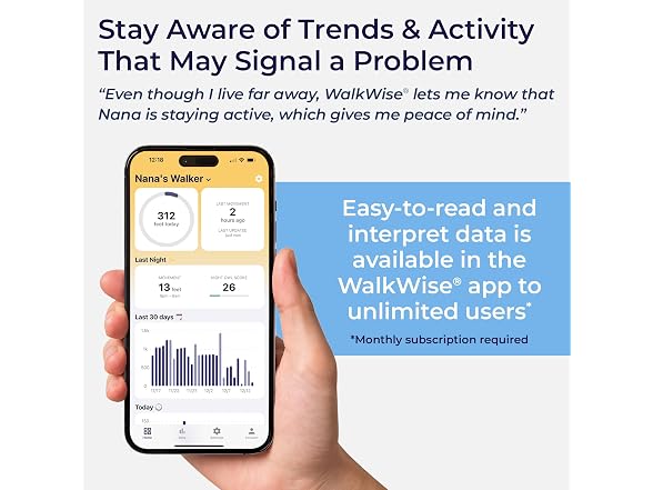 WalkWise by Drive Senior Walker Monitor System