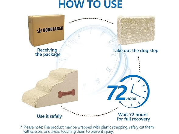 5-Step Spliceable Pet Stairs