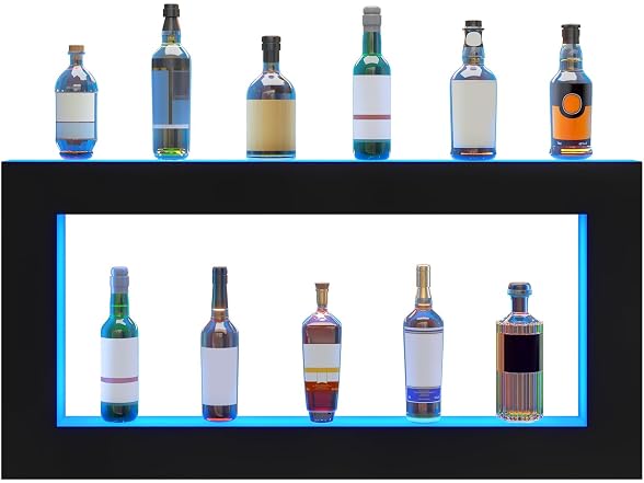 VEVOR LED Lighted Liquor Bottle Display