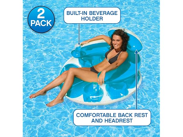 Poolmaster Water Pop Circular Pool Float 2-Pack