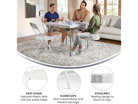 Flash Furniture Plastic Folding Chair