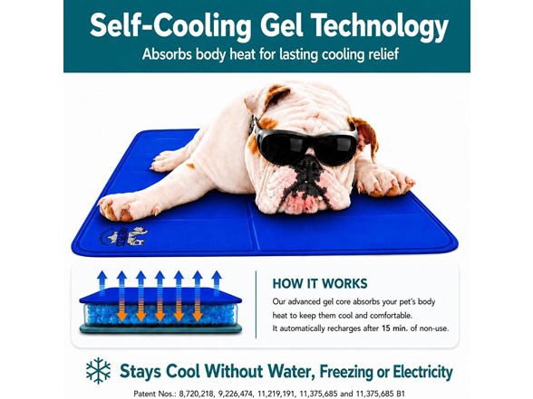Arf Pets Pet Self-Cooling Mat Pad 23 x 35"
