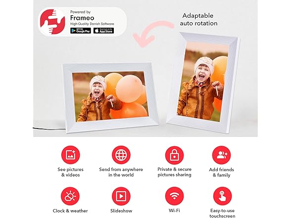 Smart WiFi Digital Photo Frame | 10.1in