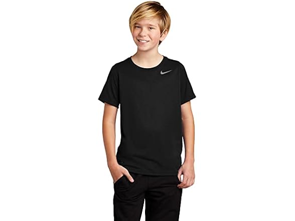 Nike Boys (S) Youth Short Sleeve Shirt Black