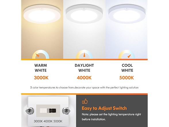 Brightever B0BL3LJ329 7.5 Inch Motion Ceiling Light 