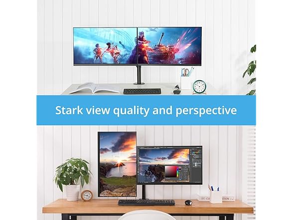 Halter Double Monitor Stand for Desk