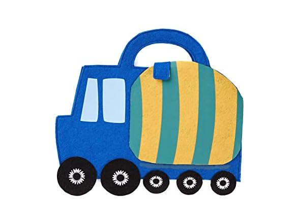 Mud Pie, Trucks Boy Art Portfolio and Crayon Set
