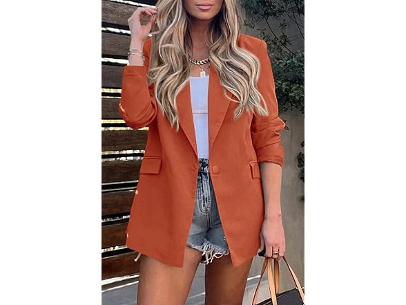 Prettygarden Women (L) Casual Blazers Long Jackets
