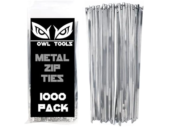 Owl Tools Metal Zip Ties, 1000-Pack