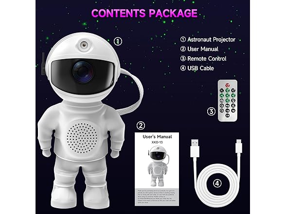 BOJUK Astronaut Galaxy Projector