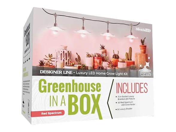 Grow Light 4-Socket White Red 6.5KK