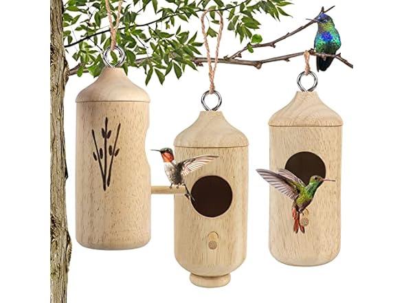lotmusic Hummingbird House 3 Pack