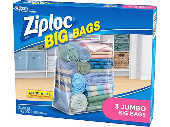 Ziploc Big Bag Jumbo 3ct
