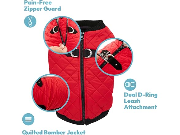 Gooby Fashion Vest Dog Jacket, Violet, Small