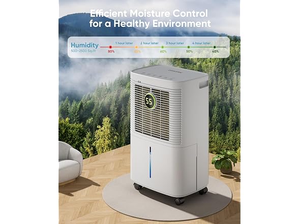 Dravonic 34 Pints Dehumidifier for Home