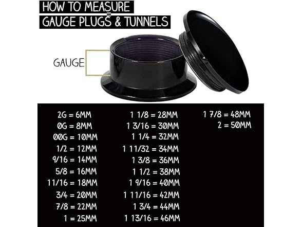 GOMODBODY 1 3/16 inch 30mm ear gauges