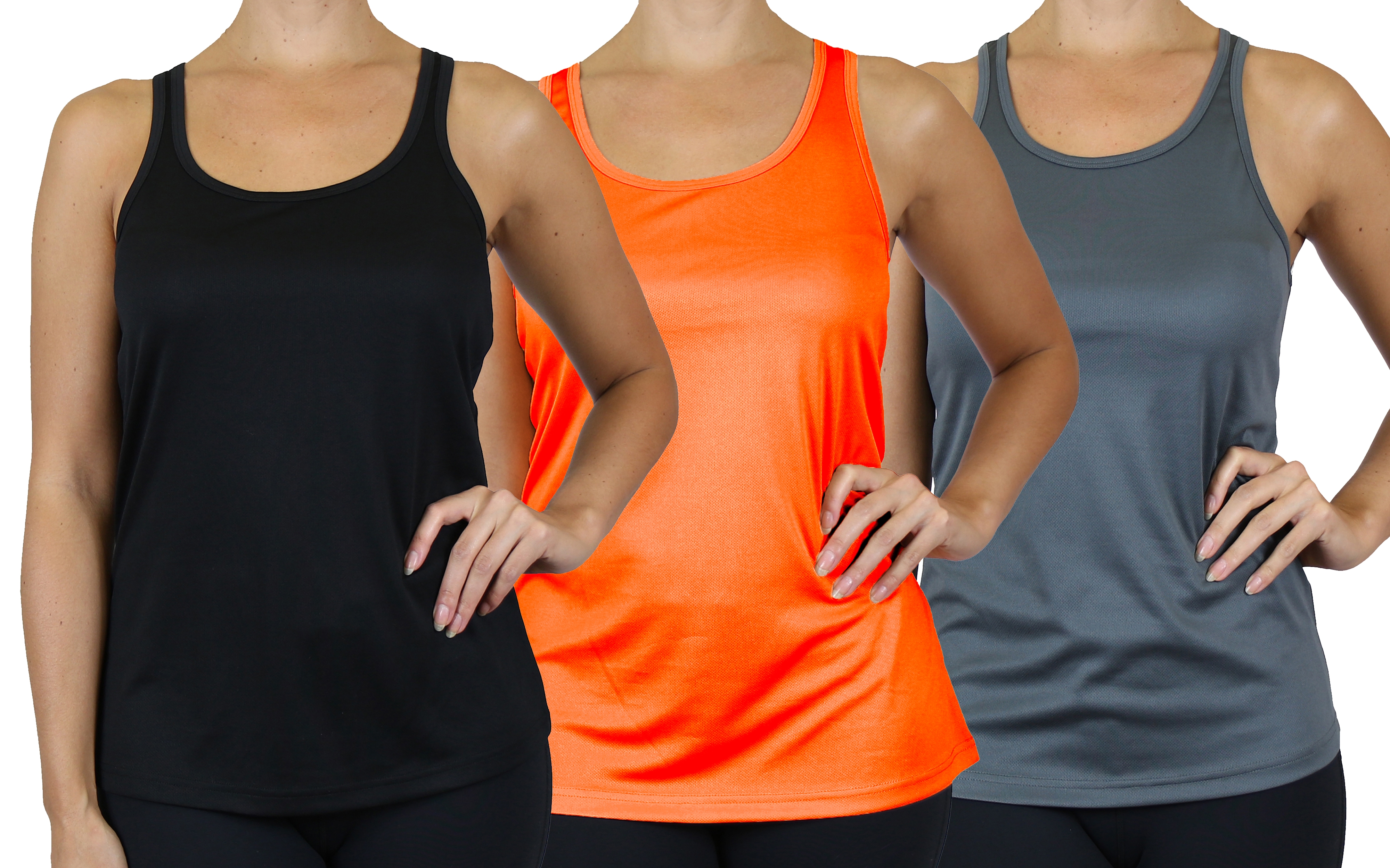 3Pk Womens Performance Racerback Tank - Gallery 27