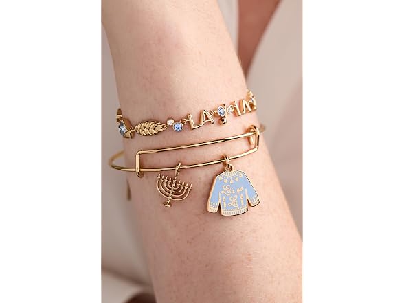 Alex and Ani Hanukkah 'Lets Get Lit Ugly Bangle