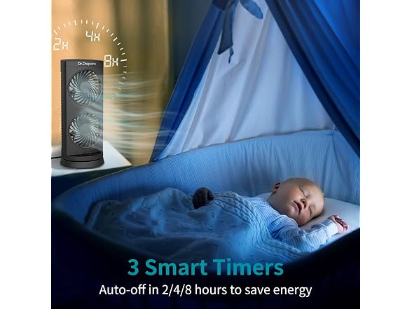 Dr. Prepare Personal Tower Fan Oscillating Fan
