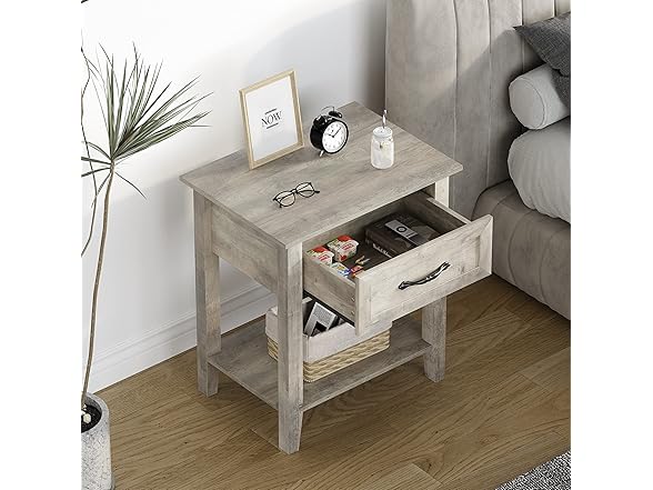 coucheta Grey Nightstand 2 Pack
